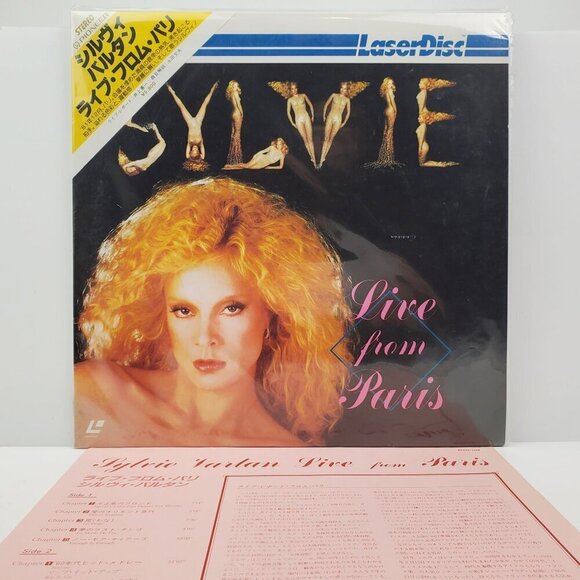 Sylvie Vartan Live From Paris Japanese Obi Laserdisc 1982 Complete w/ Insert - Picture 1 of 12